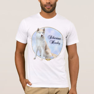 Camiseta del retrato del husky siberiano