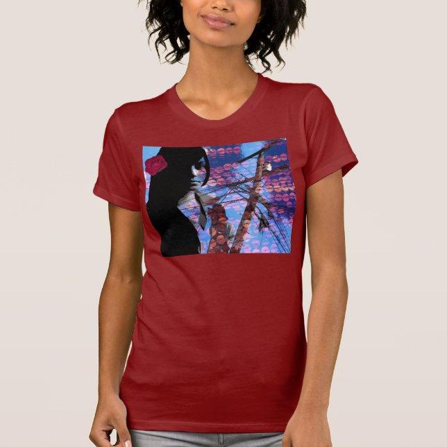 Camiseta del retrato del tinte (Anverso)