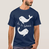 Camiseta del retruécano de la ballena de la beluga
