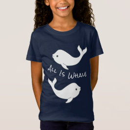 Camiseta del retruécano de la ballena de la beluga