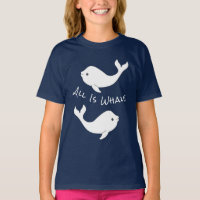 Camiseta del retruécano de la ballena de la beluga