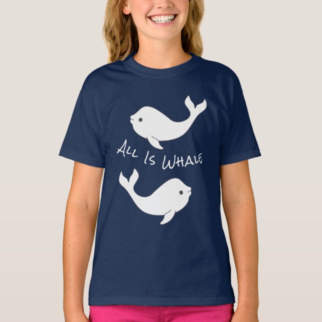 Camiseta del retruécano de la ballena de la beluga (Anverso)