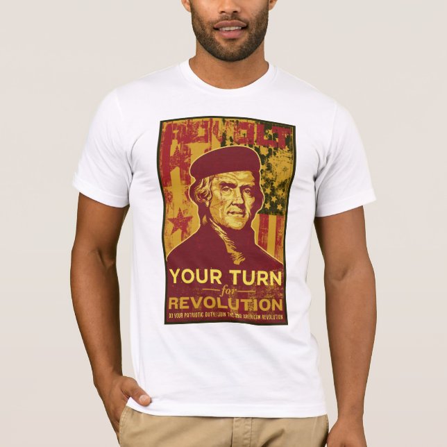 Camiseta del revolucionario de Jefferson (Anverso)