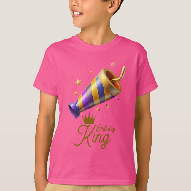 Camiseta del rey de cumpleaños  (Anverso)