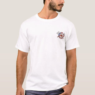Camiseta del rezo de la cruz maltesa/del bombero