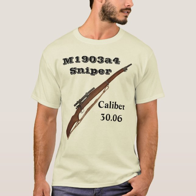 camiseta del rifle de francotirador de 1903a4 ww2 (Anverso)