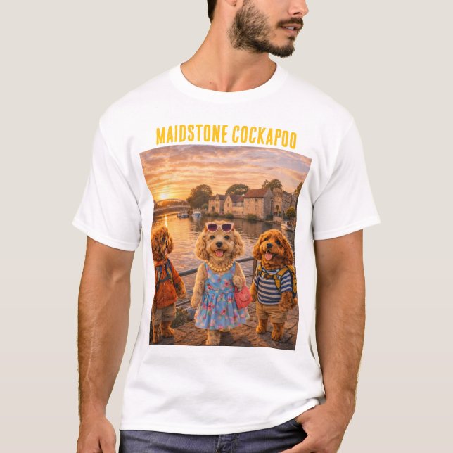 Camiseta del río Cockapoo Regalo Kent (Anverso)
