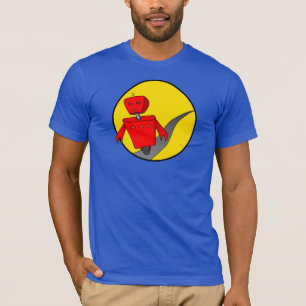 Camiseta del robot del fugitivo de los hombres