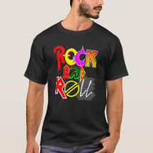Camiseta del rock-and-roll