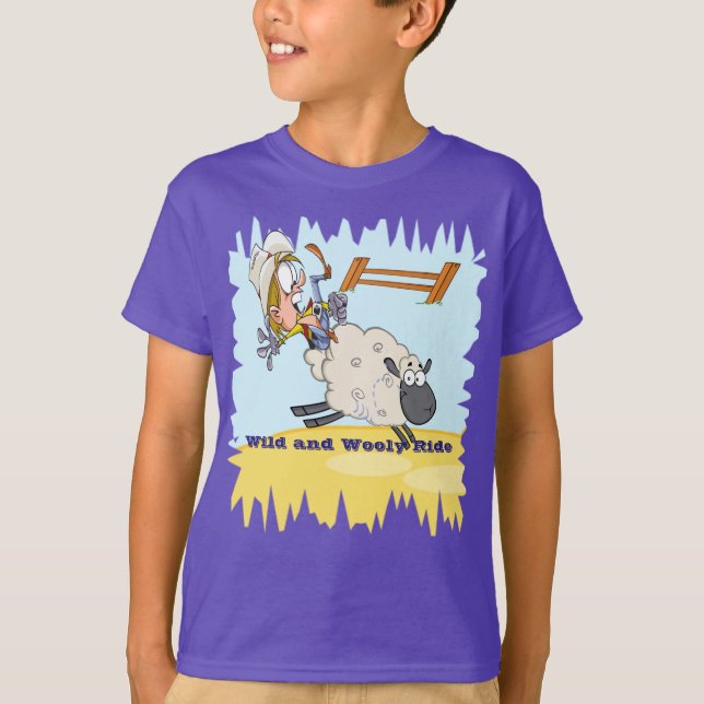 Camiseta del rodeo de Bustin del cordero (Anverso)
