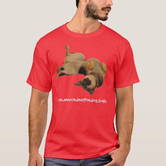 camiseta del rojo de www.mercedesthedog.info (Anverso)