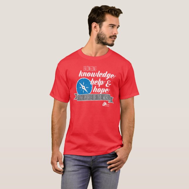 Camiseta del rojo del compás de KHH