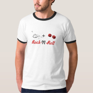 Camiseta del rollo de la roca n