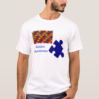 Camiseta del rompecabezas de la conciencia del