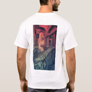 Camiseta del rompecabezas geométrico plegable