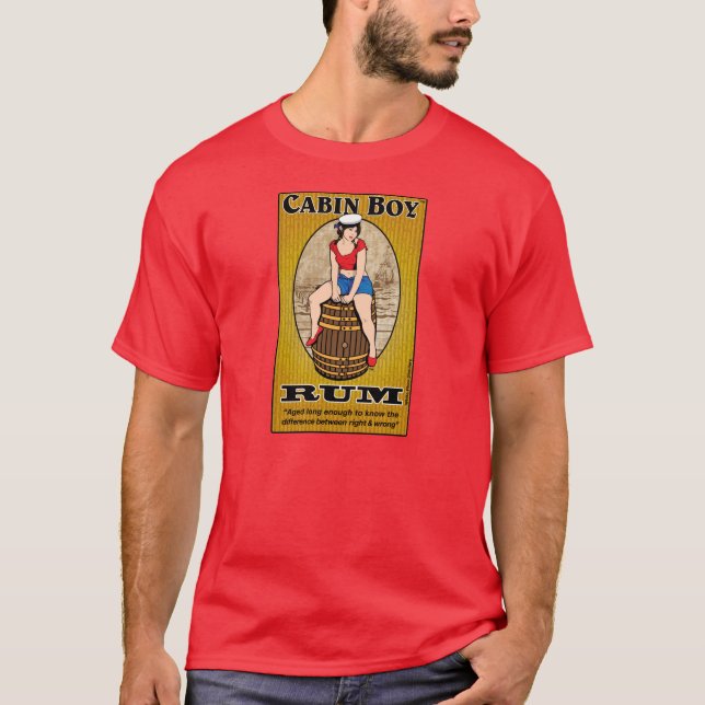 Camiseta del ron del muchacho de cabina (Anverso)