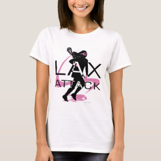 Camiseta del rosa del ataque de LAX de los chicas