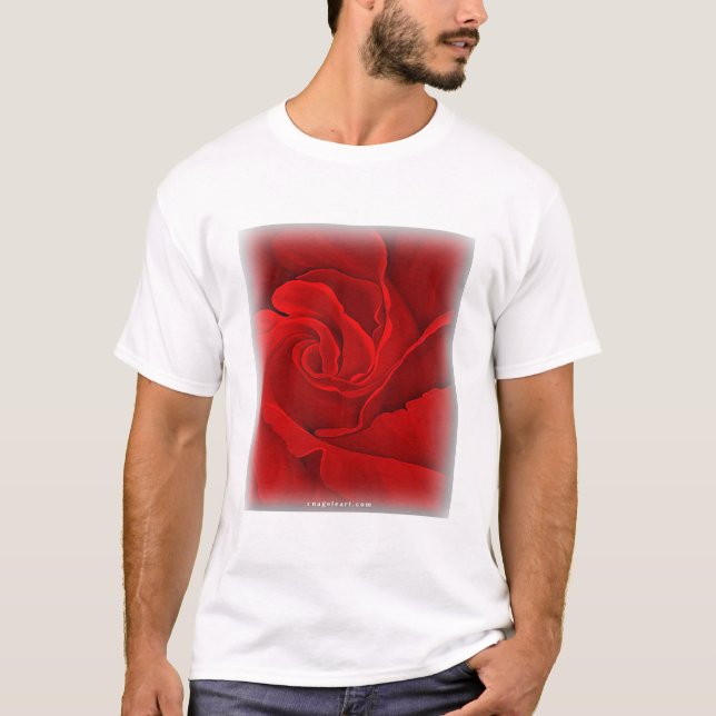 Camiseta del rosa rojo (Anverso)