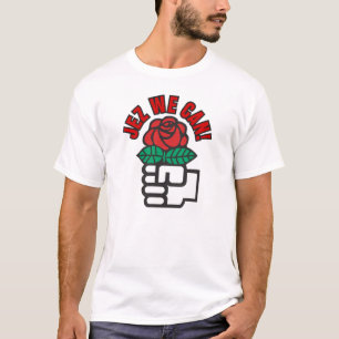 Camiseta del rosa rojo de Jeremy Corbyn