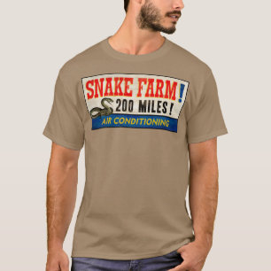 Camiseta del Rótulo de la granja de serpientes