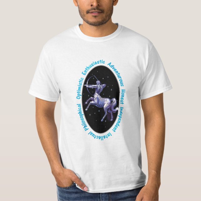 Camiseta del Rótulo del zodiaco del sagitario (Anverso)