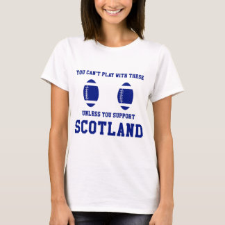 Camiseta del rugbi de Escocia de la ayuda