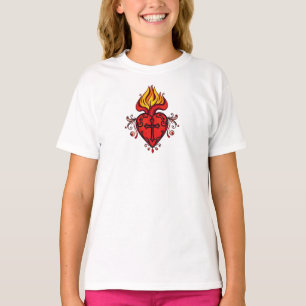 Camiseta del Sagrado Corazón de Jesús para Niña Ca
