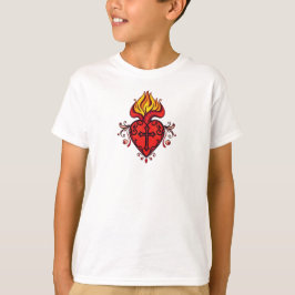 Camiseta del Sagrado Corazón de Jesús para niños c