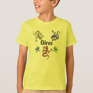 Camiseta del Salamander de Gino - diseño echado a