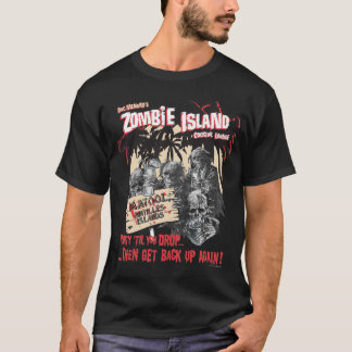 Camiseta del salón de cóctel de la isla del zombi
