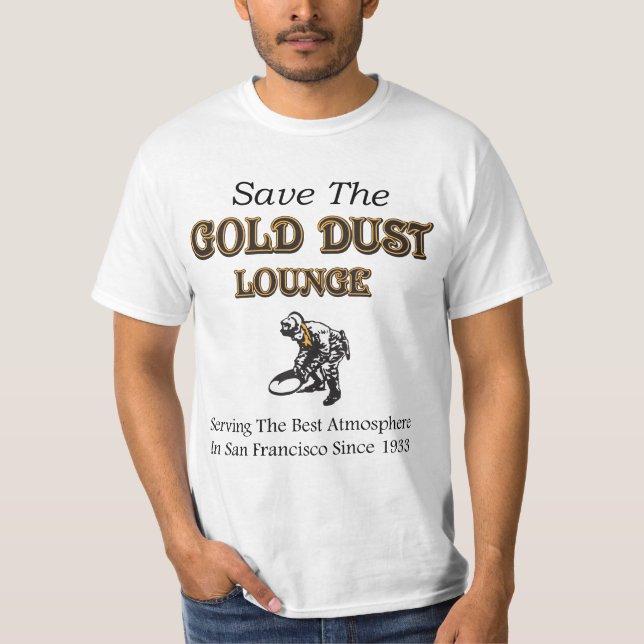 Camiseta del salón del polvo de oro (diseño (Anverso)