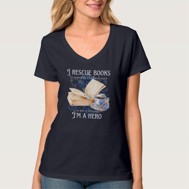Camiseta del salvador de libros (Anverso)