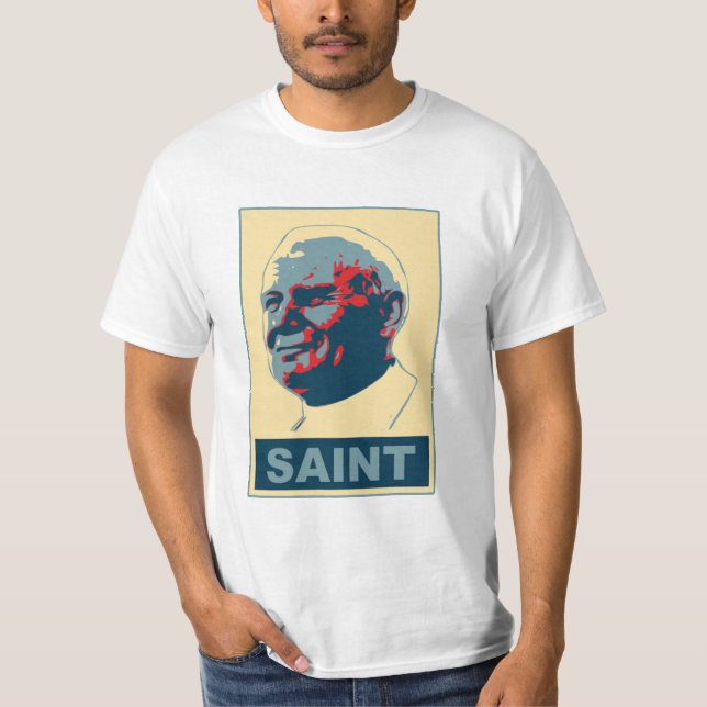 Camiseta del SANTO del arte pop de Juan Pablo II (Anverso)