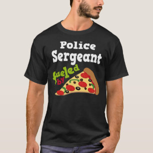 Camiseta del sargento de policía pizza (divertida)