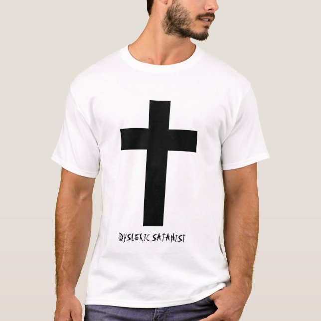 Camiseta del Satanist del disléxico (Anverso)