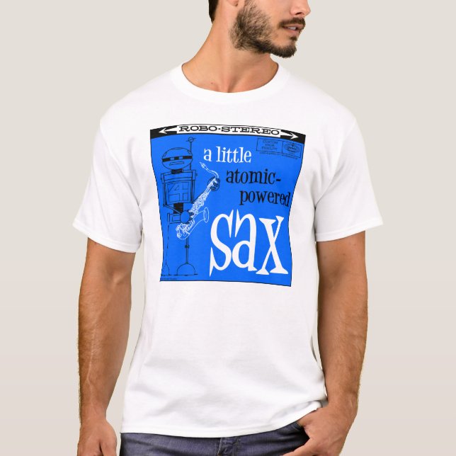 Camiseta del "SAXOFÓN ATÓMICO" del lago autumn (Anverso)