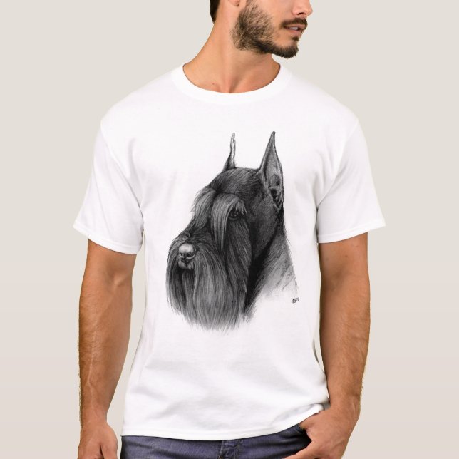 Camiseta del schnauzer gigante (Anverso)