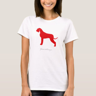 Camiseta del Schnauzer gigante (versión natural