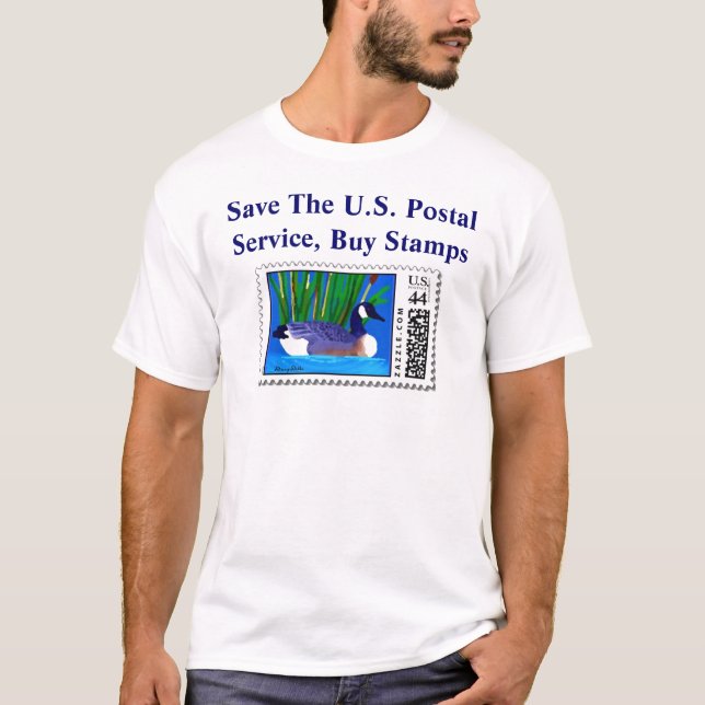 Camiseta del sello de la oficina de correos (Anverso)