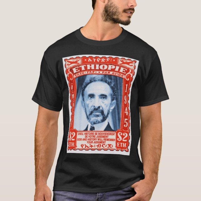 Camiseta del sello del correo aéreo de Etiopía (Anverso)