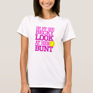 Camiseta del seno del softball