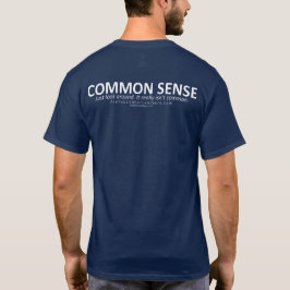 Camiseta del sentido común (para BG oscura, parte