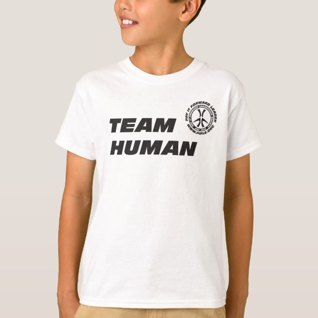 Camiseta del ser humano del equipo del niño (Anverso)