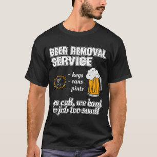 Camiseta del servicio de eliminación de cerveza di