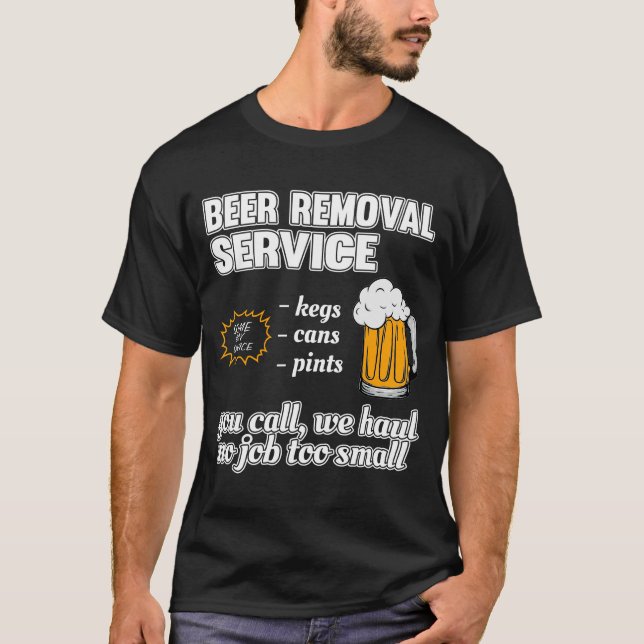 Camiseta del servicio de eliminación de cerveza di (Anverso)