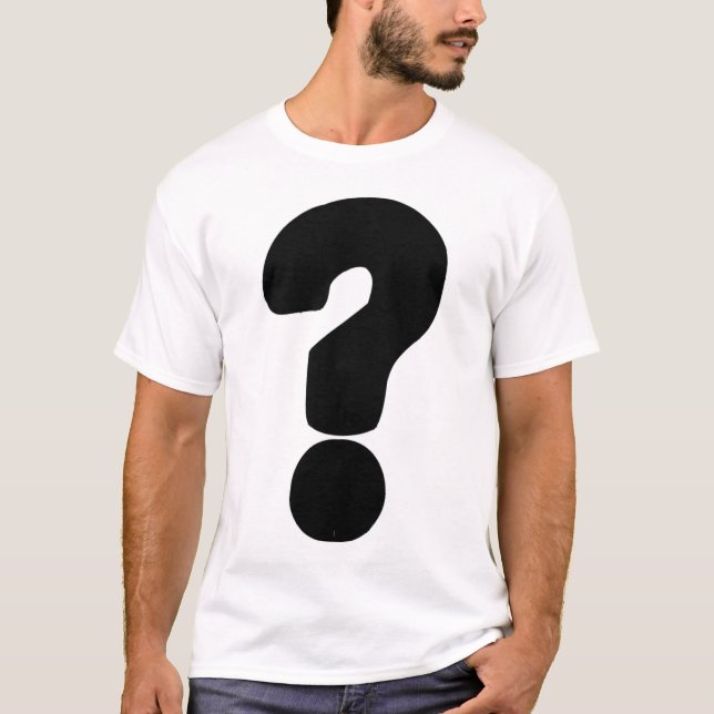 CAMISETA DEL SIGNO DE INTERROGACIÓN (Anverso)