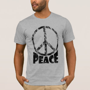 Camiseta del signo de la paz para los hombres y
