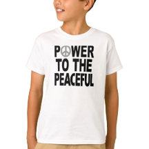 Camiseta del signo de la paz - "poder al pacífico