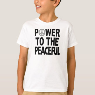 Camiseta del signo de la paz - "poder al pacífico