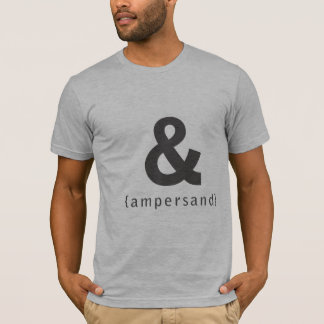 camiseta del signo "&" [y]